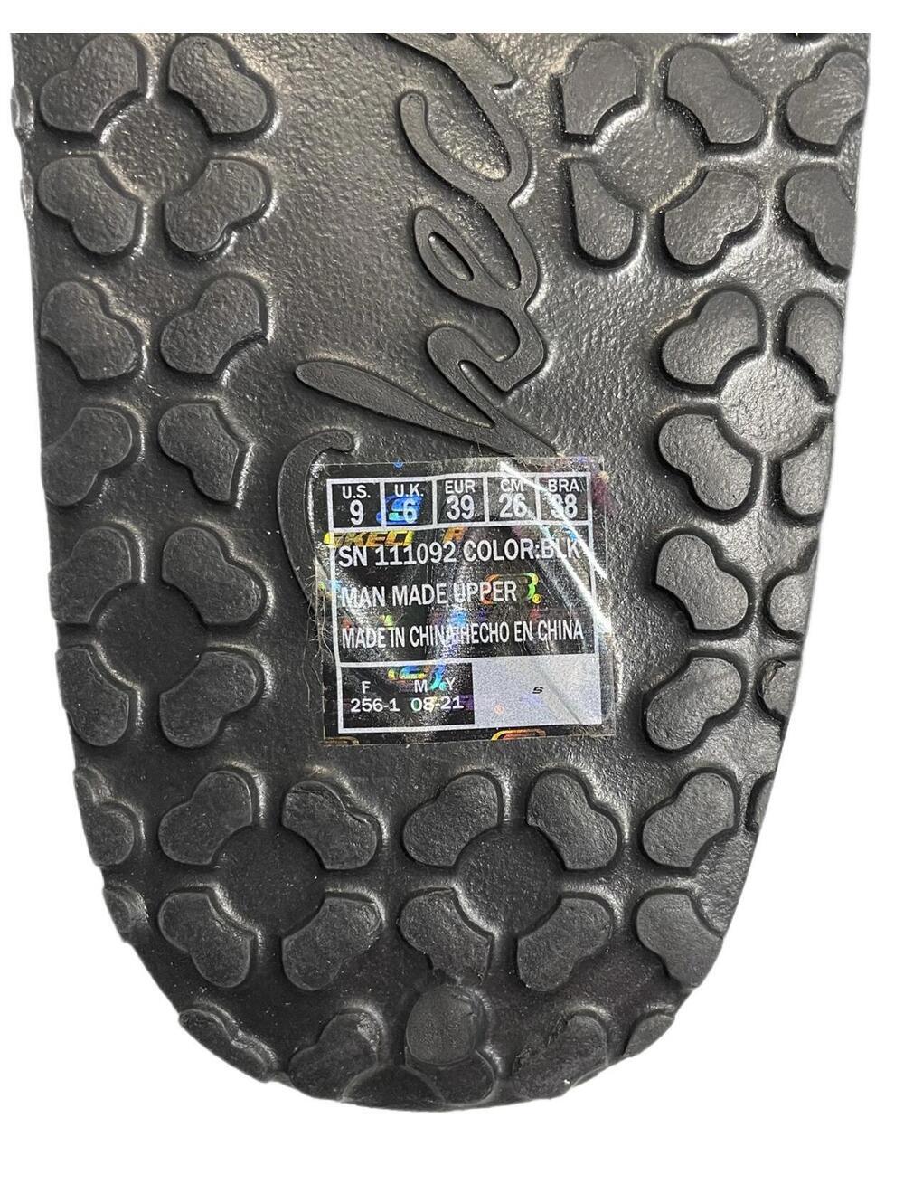 Skechers Foamies Leopard Print Rhinestone Embellished Thong Sandals, Size 9 - Picture 8 of 8